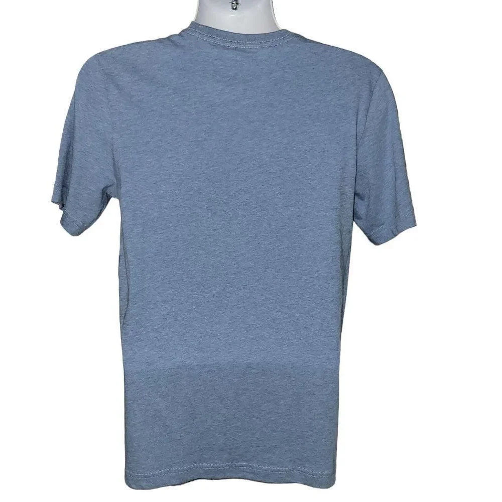 Travis Mathew T Shirt Men Size Small Blue Golf Cart Graphic Short Sleeve Tee NEW